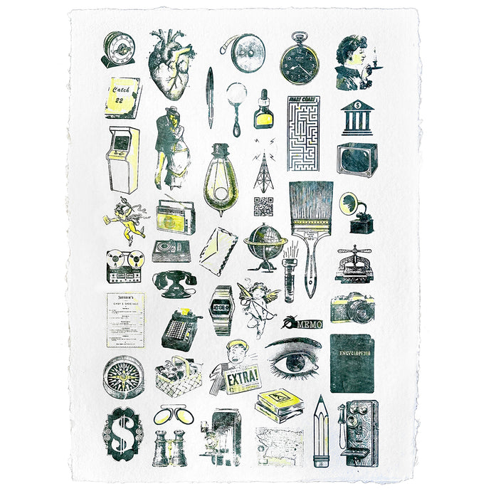 Apps print on cotton paper