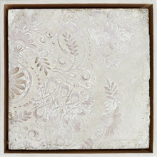 Load image into Gallery viewer, White lace plaster painting