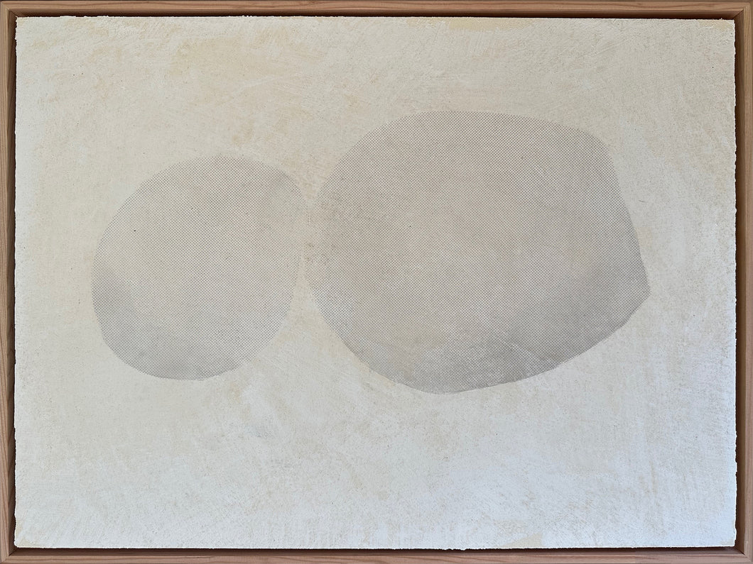 'The kiss' plaster painting