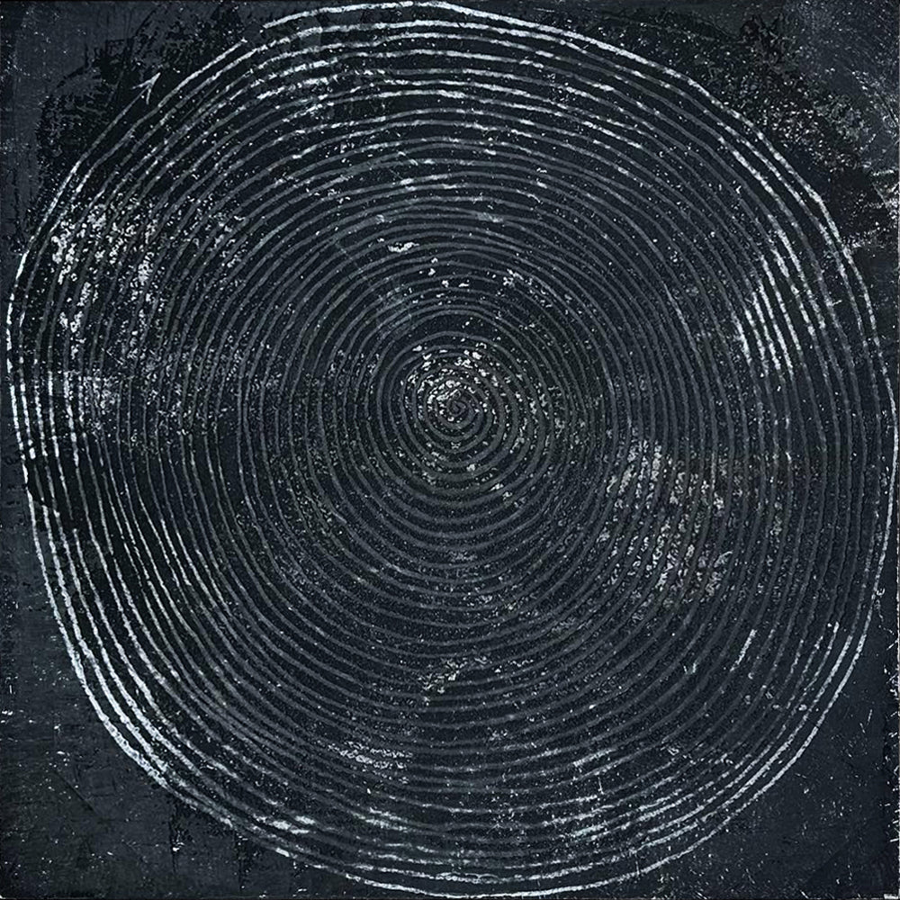 'Spiral' plaster painting