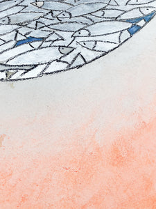 Fish plaster painting