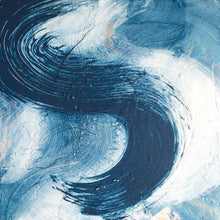 Load image into Gallery viewer, blue wave acrylic painting