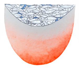 Fish plaster painting