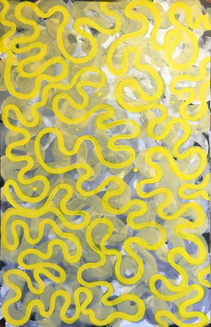 Endless lines acrylic painting
