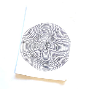 Spiral print on Cotton Paper
